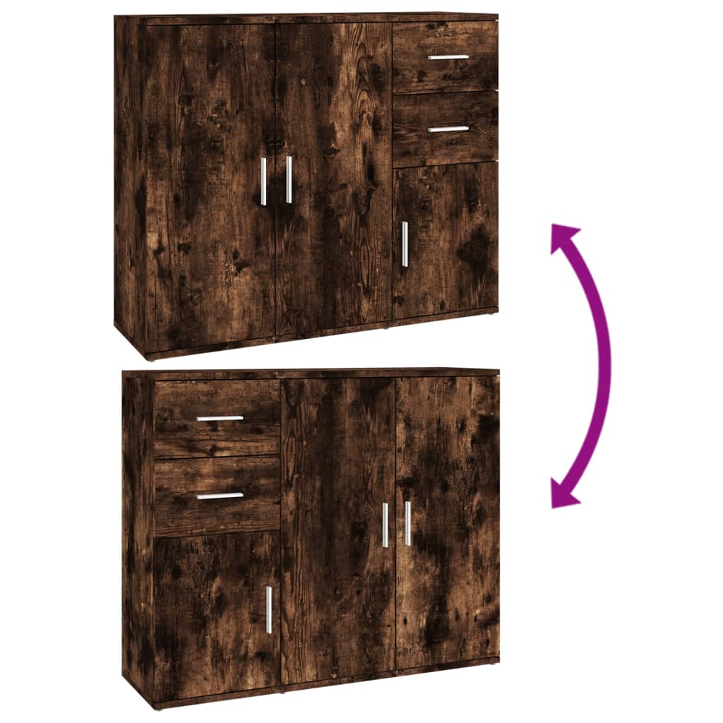 Skjenk røkt eik 91x29,5x75 cm konstruert tre
