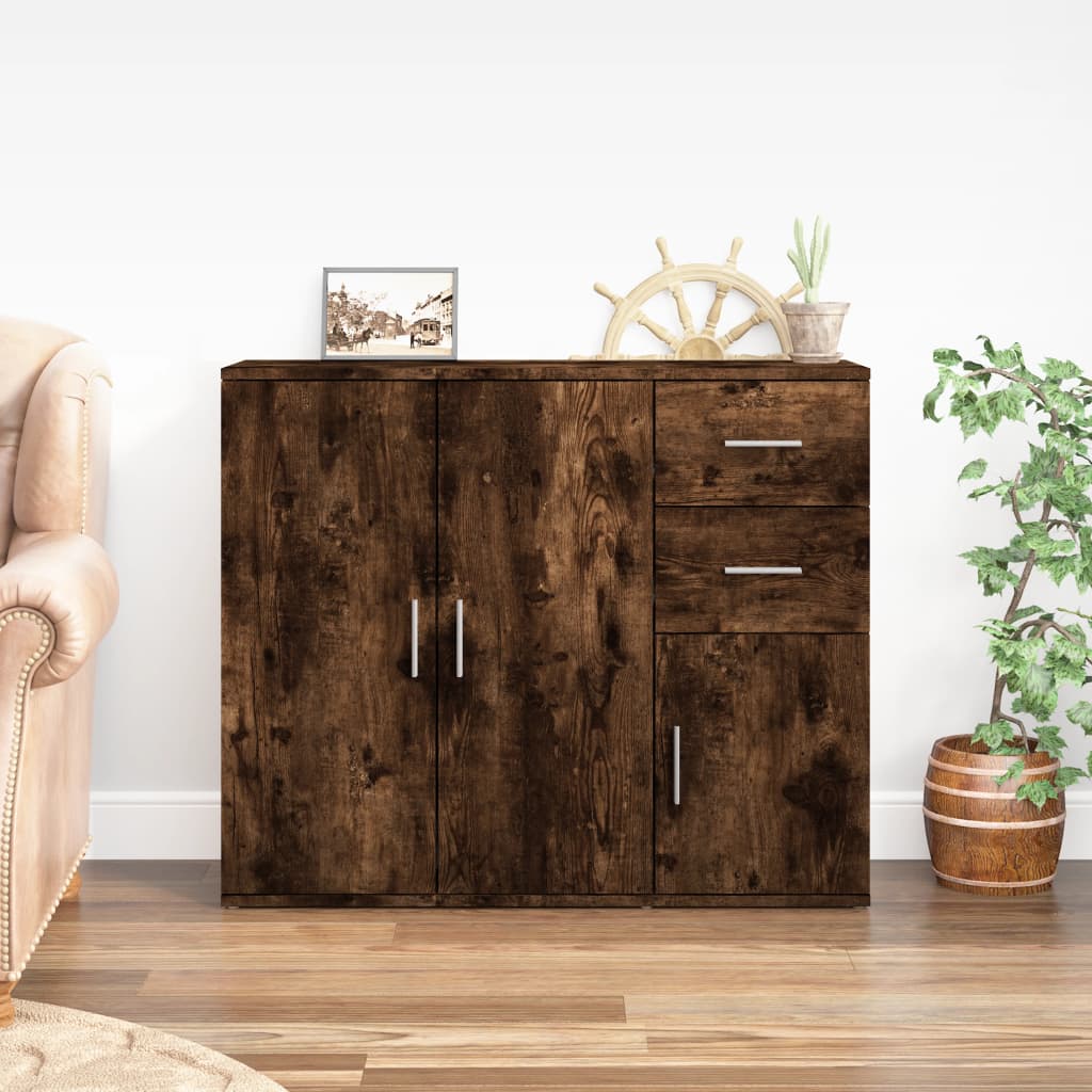 Skjenk røkt eik 91x29,5x75 cm konstruert tre