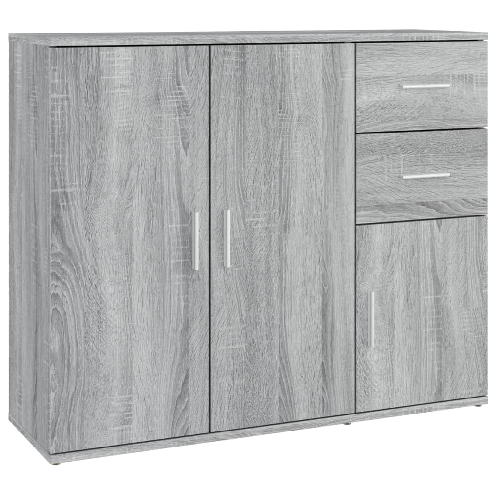 Skjenk grå sonoma 91x29,5x75 cm konstruert tre