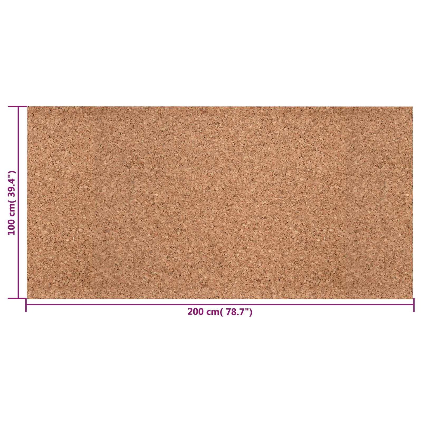 Korkrull Brun 100 x 200 x 0,8 cm Kork
