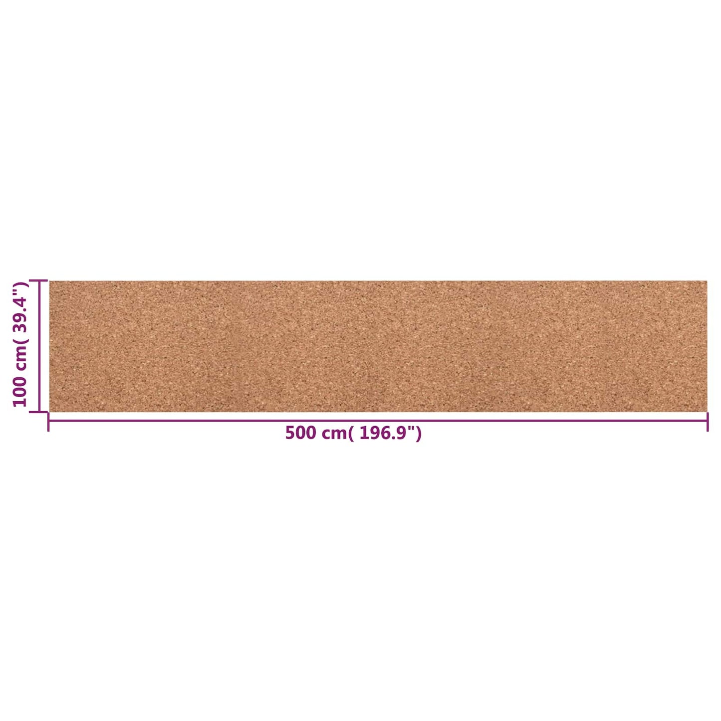 Korkrull Brun 100 x 500 x 0,5 cm Kork