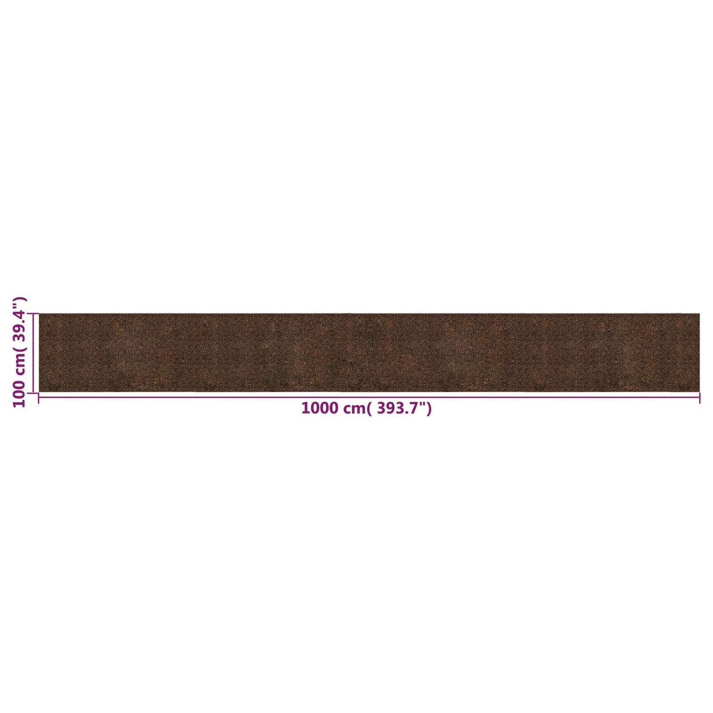 Korkrull Brun 1000 x 100 cm Kork og gummi