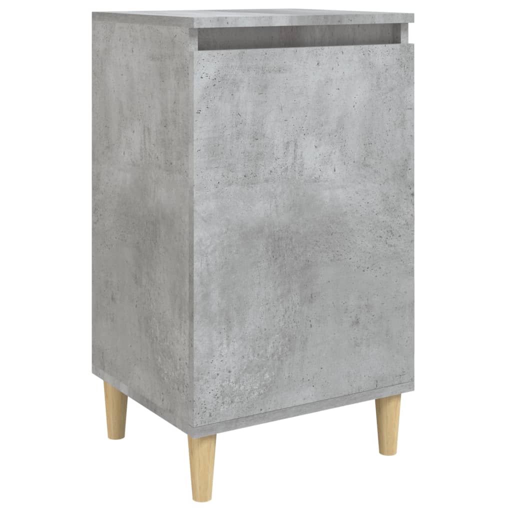Nattbord betonggrå 40x35x70 cm konstruert tre