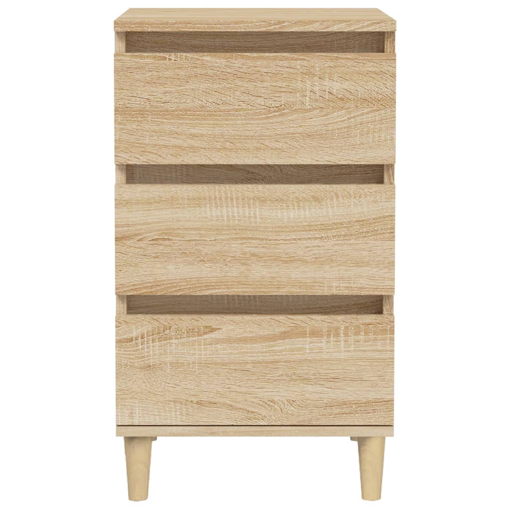 Nattbord sonoma eik 40x35x70 cm konstruert tre