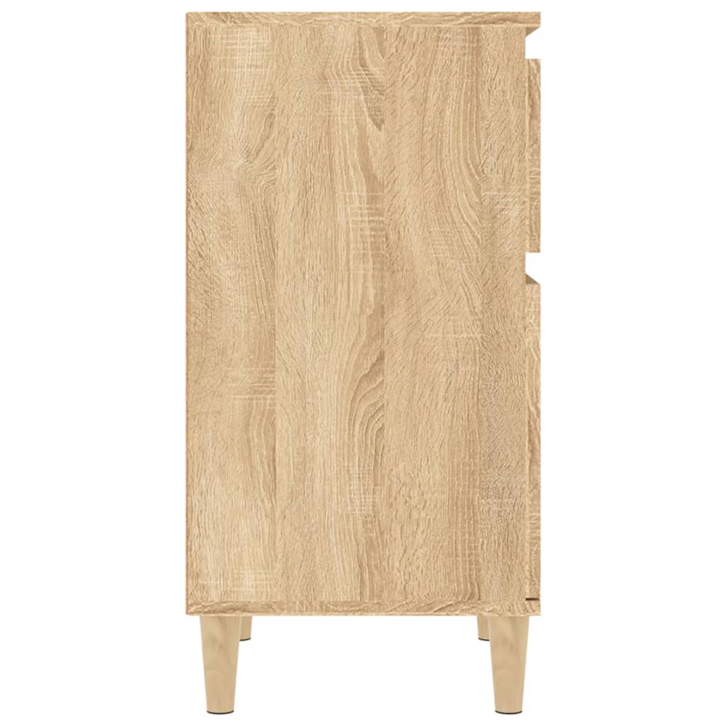 Nattbord 2 stk sonoma eik 40x35x70 cm