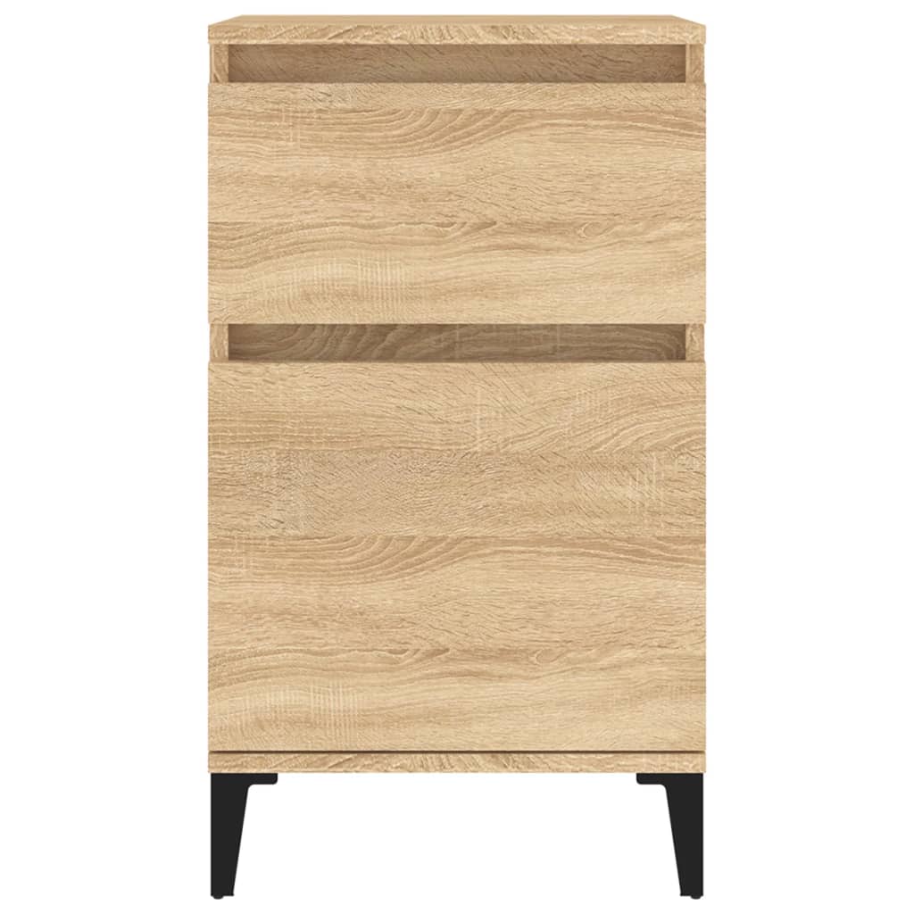 Nattbord 2 stk sonoma eik 40x35x70 cm