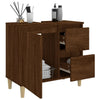 Baderomsskap brun eik 65x33x60 cm konstruert tre