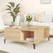 Salongbord sonoma eik 80x80x36,5 cm konstruert tre