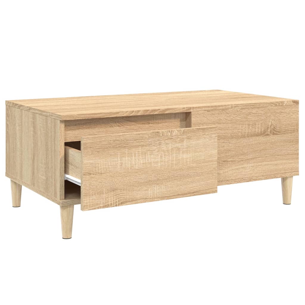 Salongbord sonoma eik 90x50x36,5 cm konstruert tre