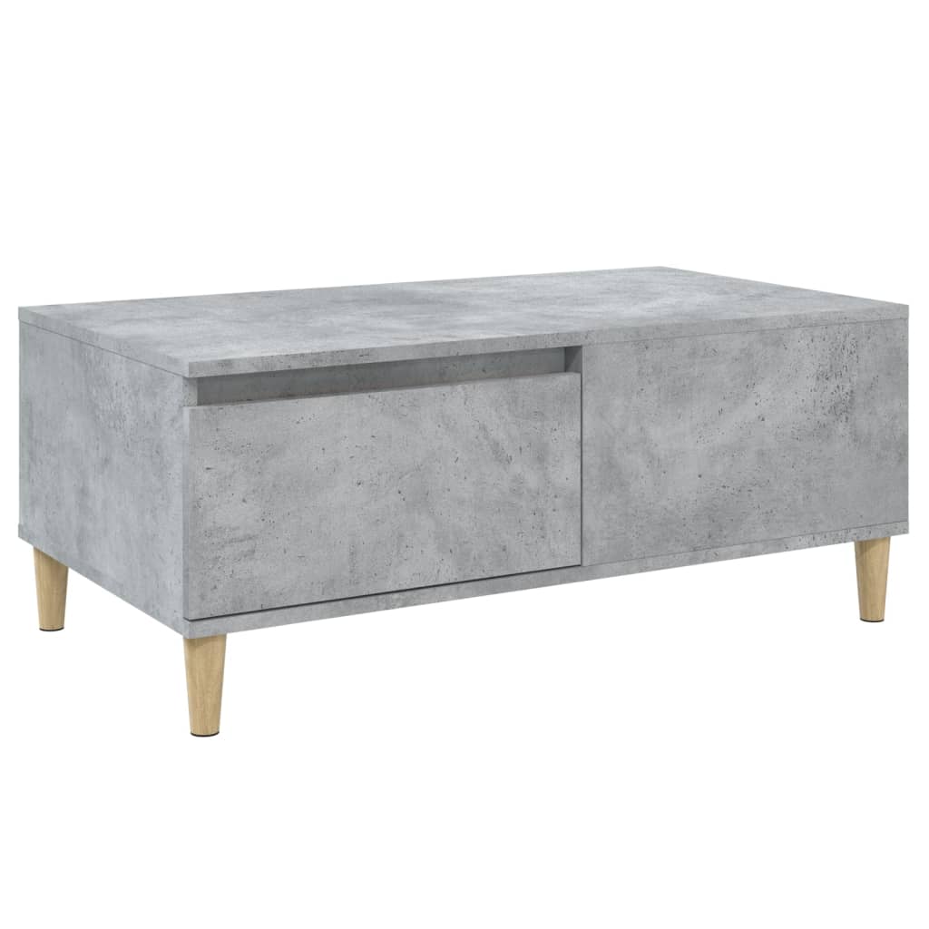 Salongbord betonggrå 90x50x36,5 cm konstruert tre
