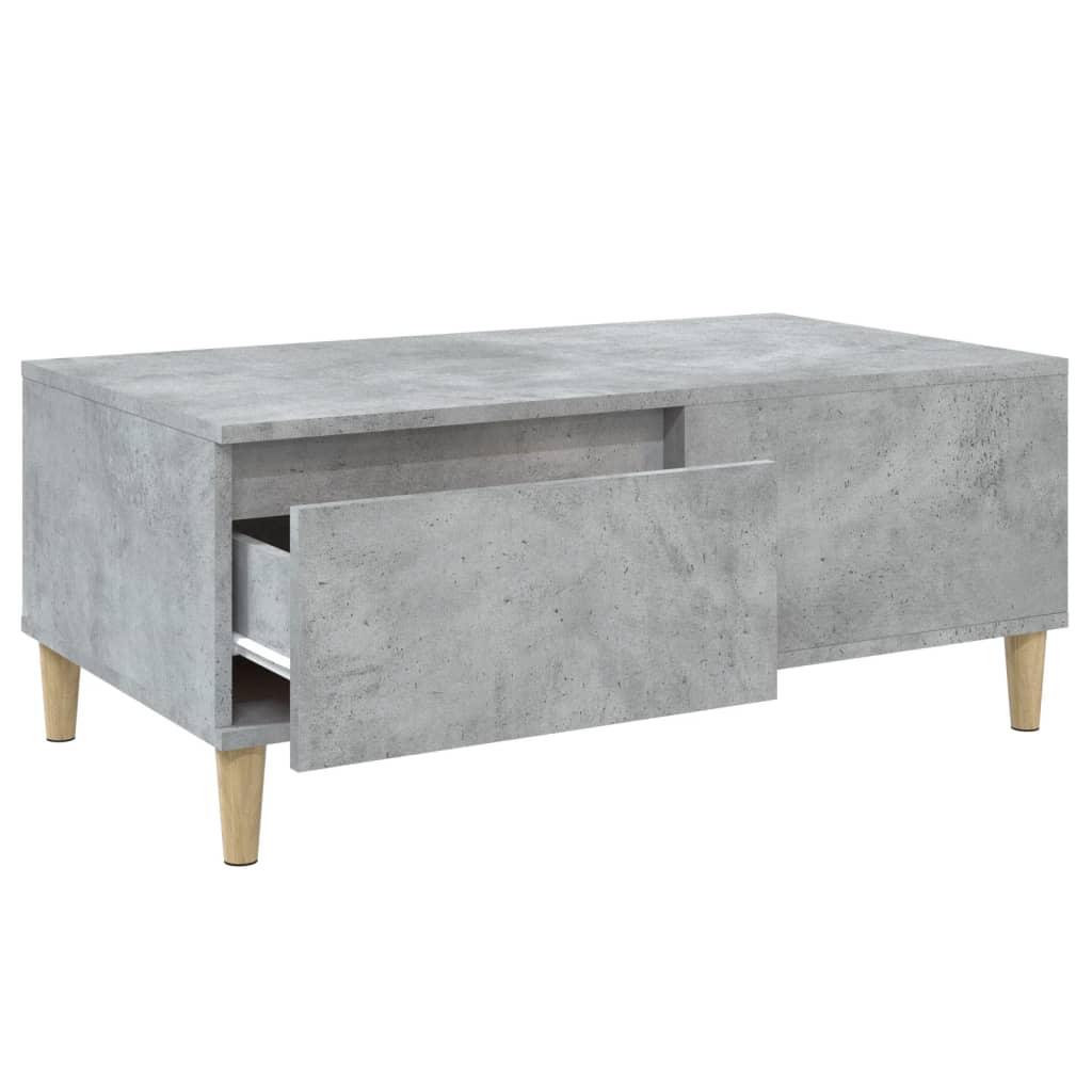 Salongbord betonggrå 90x50x36,5 cm konstruert tre