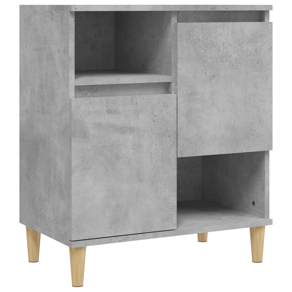 Skjenk betonggrå 60x35x70 cm konstruert tre