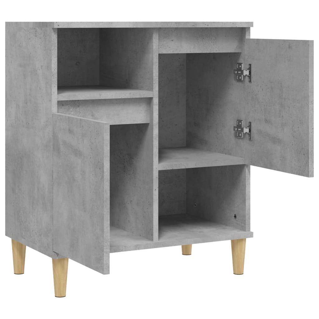 Skjenk betonggrå 60x35x70 cm konstruert tre