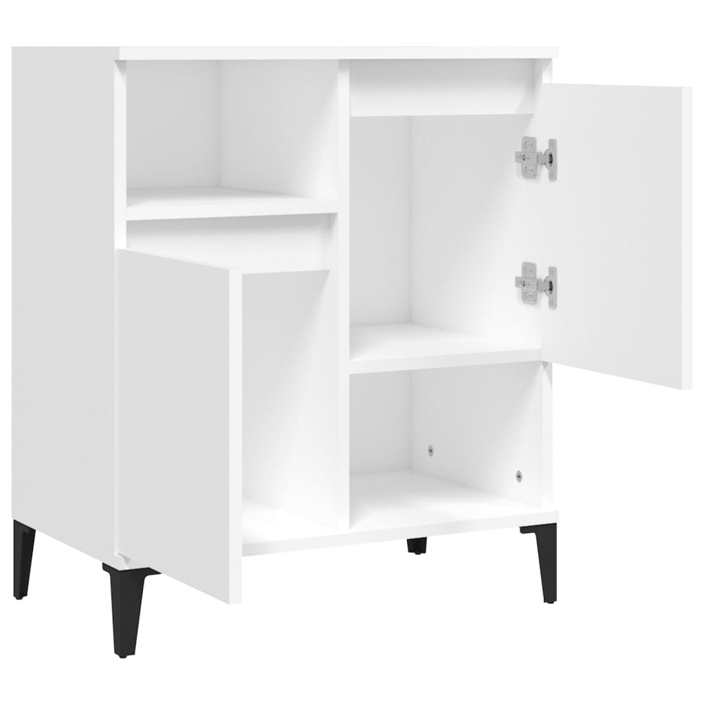 Skjenk hvit 60x35x70 cm konstruert tre vidaXL