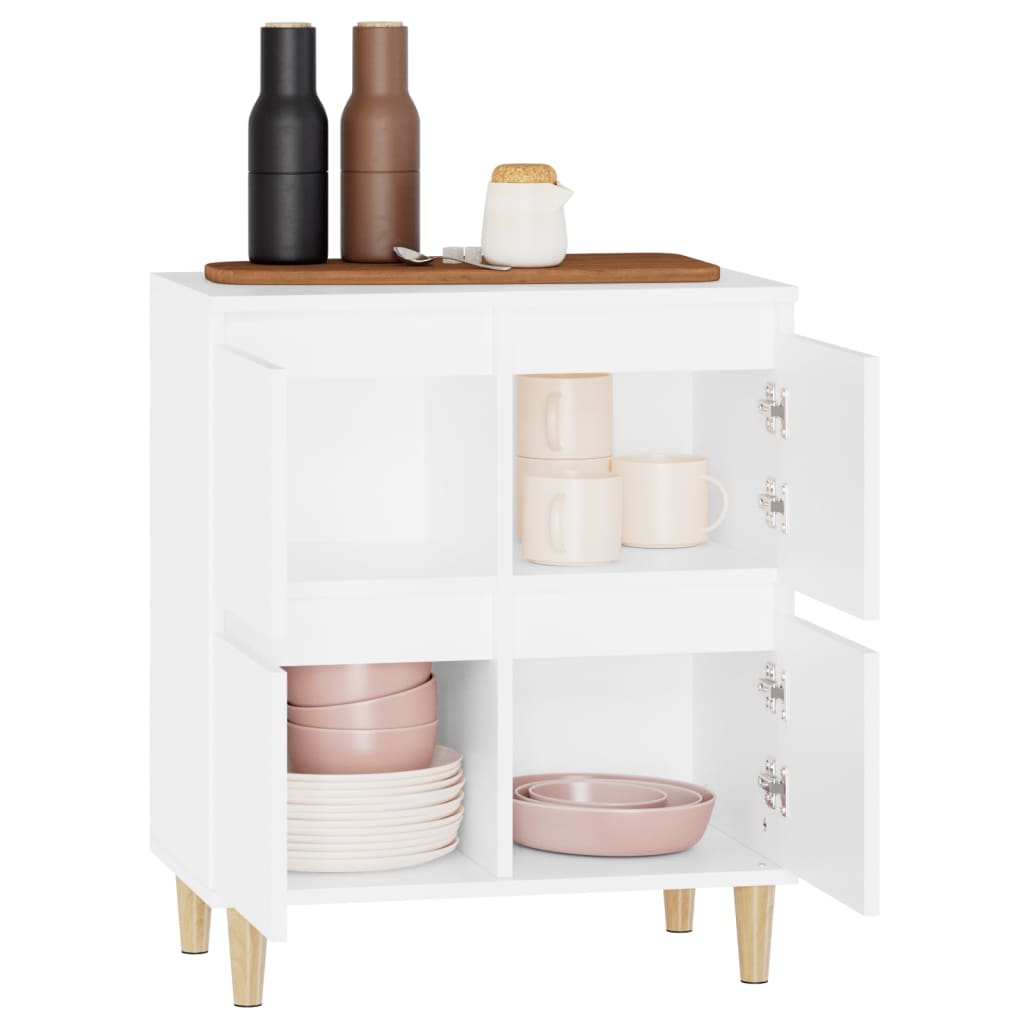 Skjenk hvit 60x35x70 cm konstruert tre vidaXL