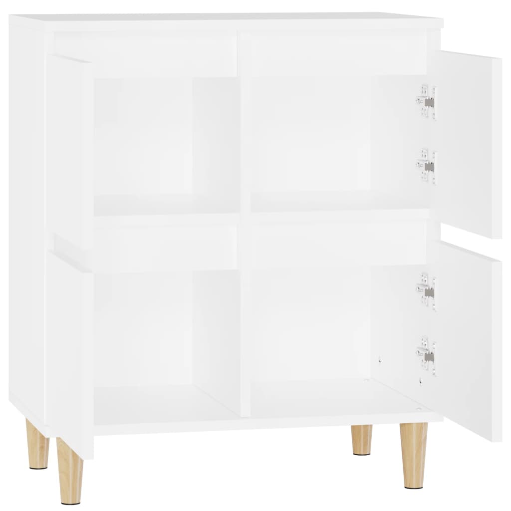 Skjenk hvit 60x35x70 cm konstruert tre vidaXL