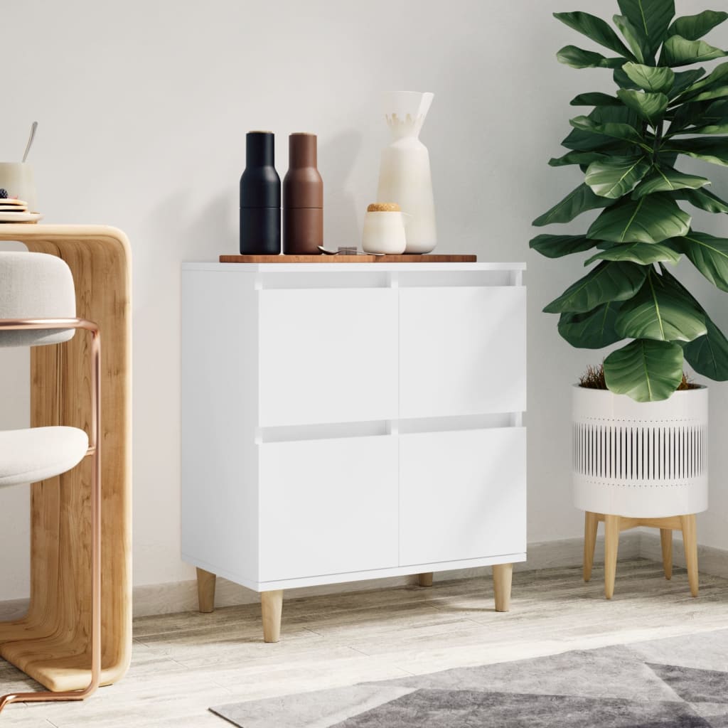 Skjenk hvit 60x35x70 cm konstruert tre vidaXL