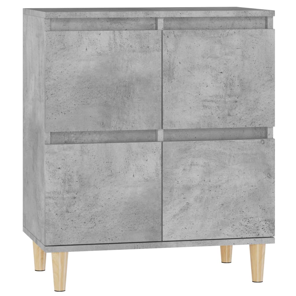 Skjenk betonggrå 60x35x70 cm konstruert tre