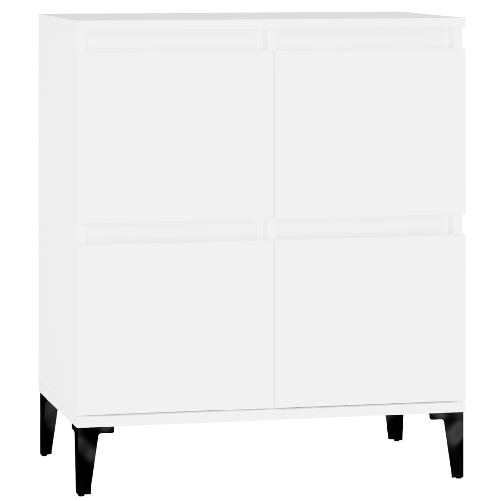Skjenk hvit 60x35x70 cm konstruert tre