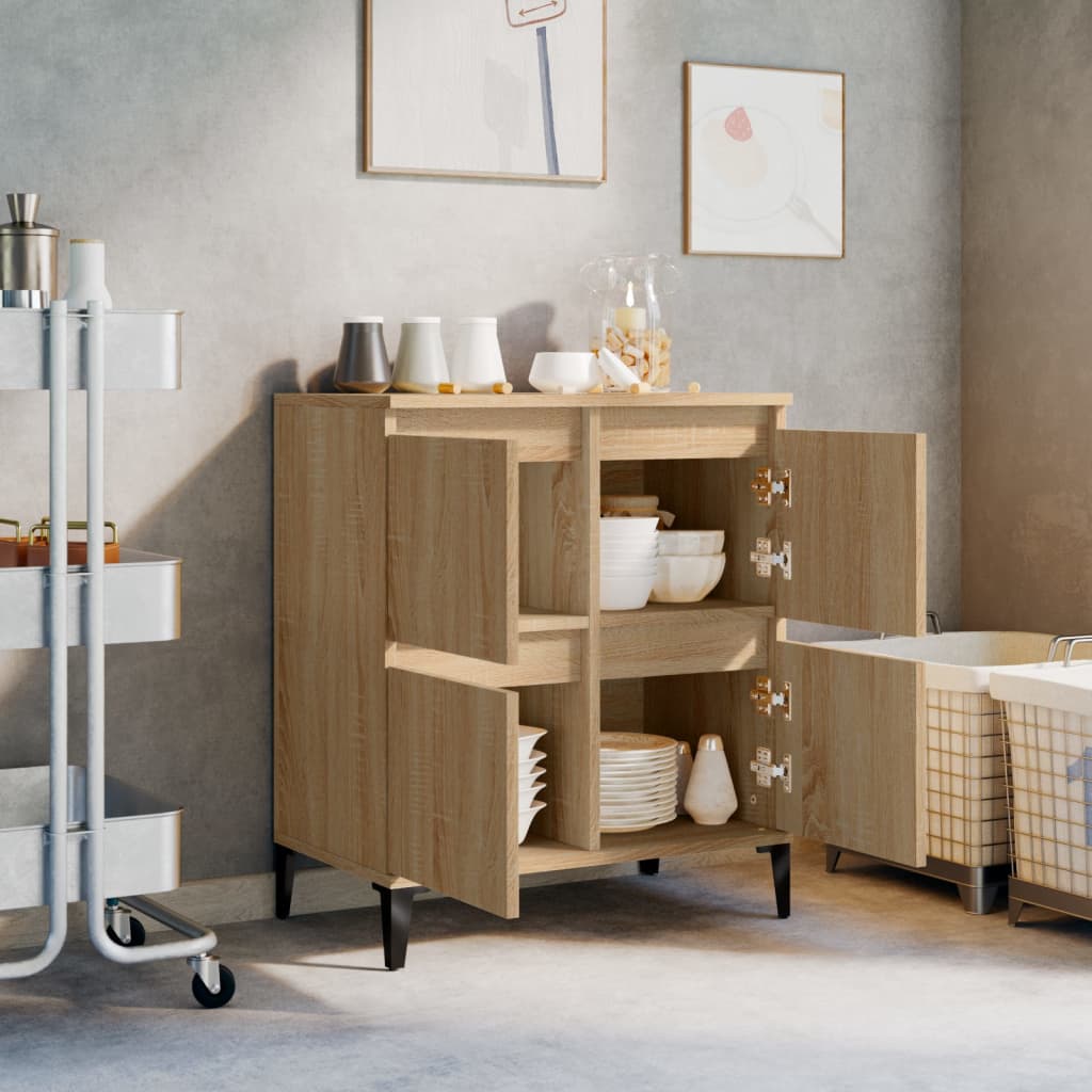 Skjenk sonoma eik 60x35x70 cm konstruert tre vidaXL