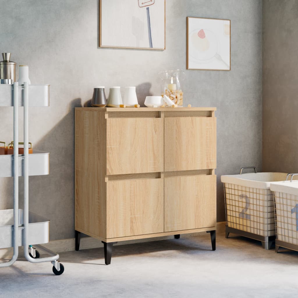 Skjenk sonoma eik 60x35x70 cm konstruert tre vidaXL