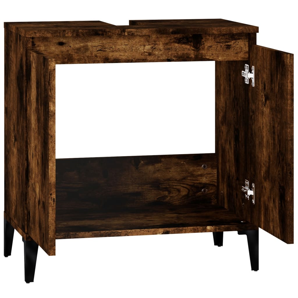 Servantskap røkt eik 58x33x60 cm konstruert tre