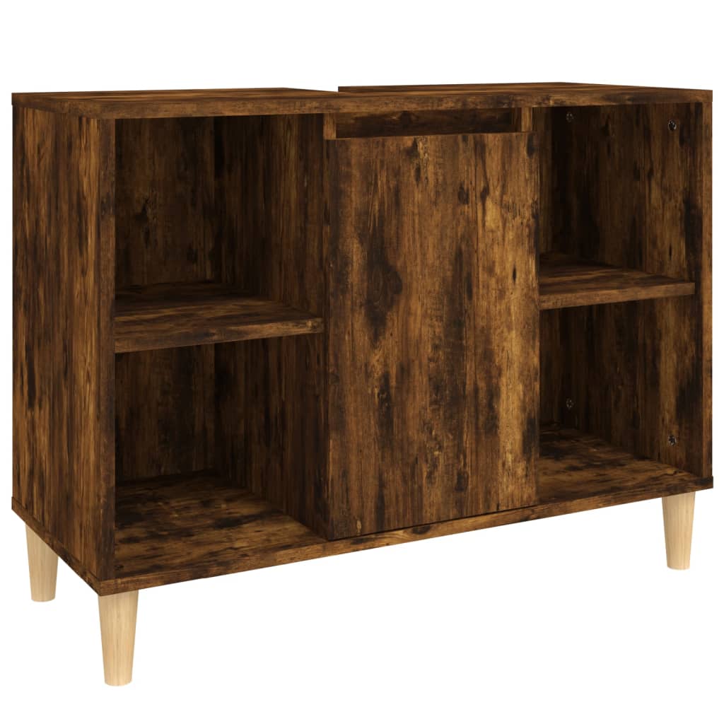 Servantskap røkt eik 80x33x60 cm konstruert tre