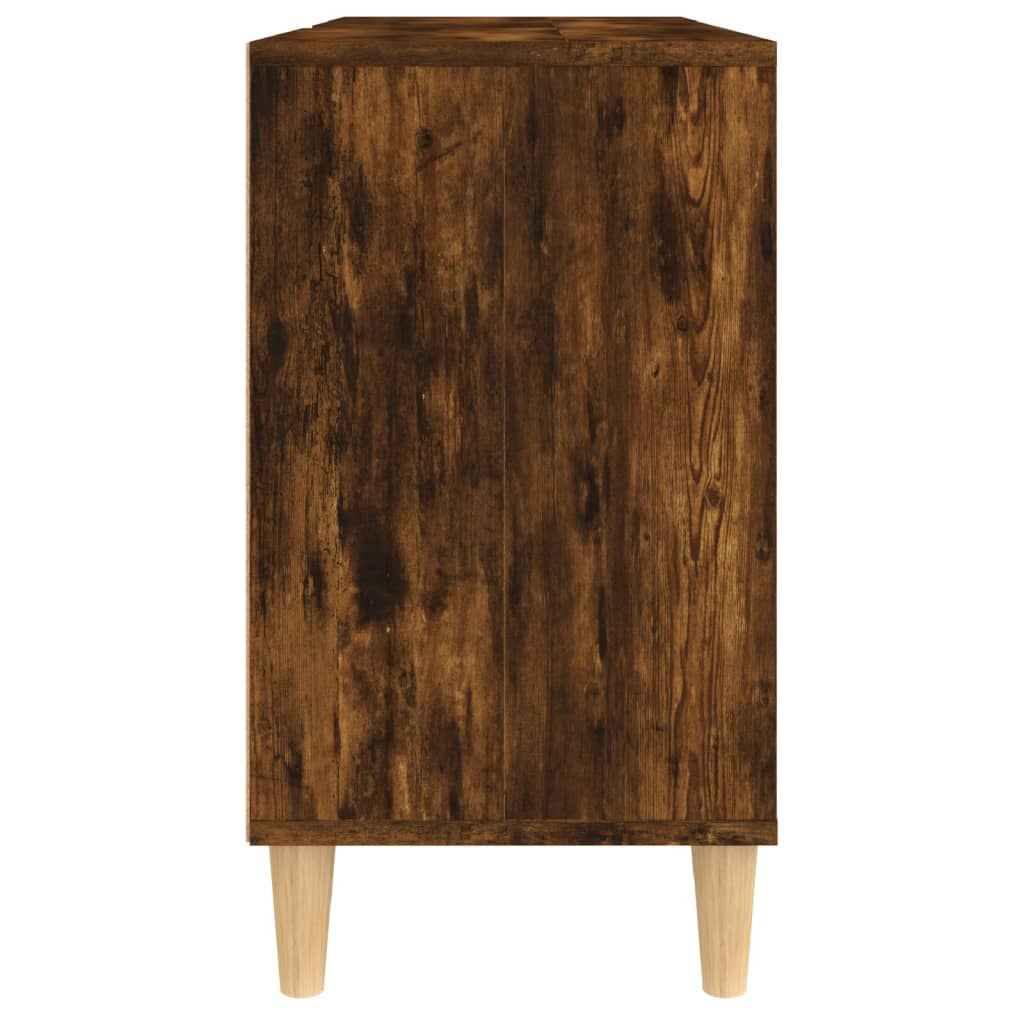 Servantskap røkt eik 80x33x60 cm konstruert tre