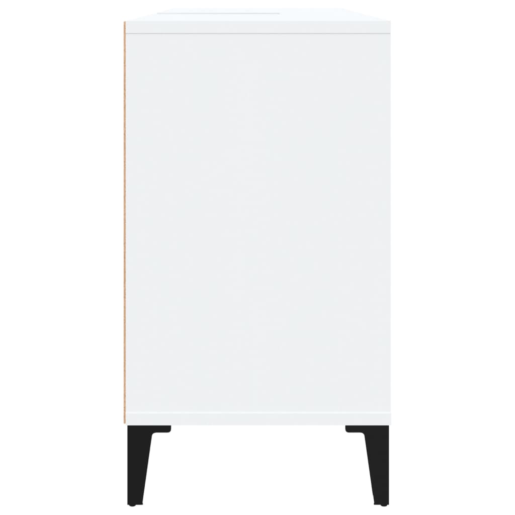 Servantskap hvit 80x33x60 cm konstruert tre