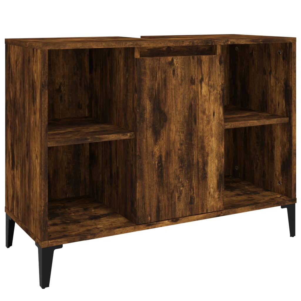 Servantskap røkt eik 80x33x60 cm konstruert tre