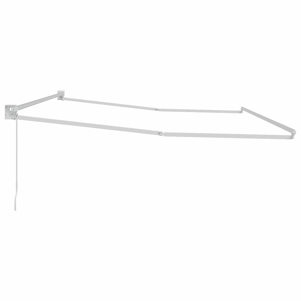 Innvendbar Markise Hvit 400 × 300 cm Aluminium vidaXL