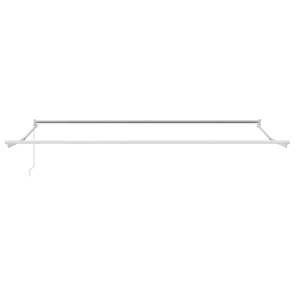 Markise Hvit 5 x 3 m Metall