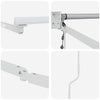 Markise Hvit 5 x 3 m Metall
