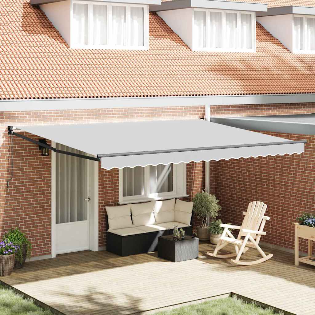 Markise Antrasitt 5 x 3 m Metall