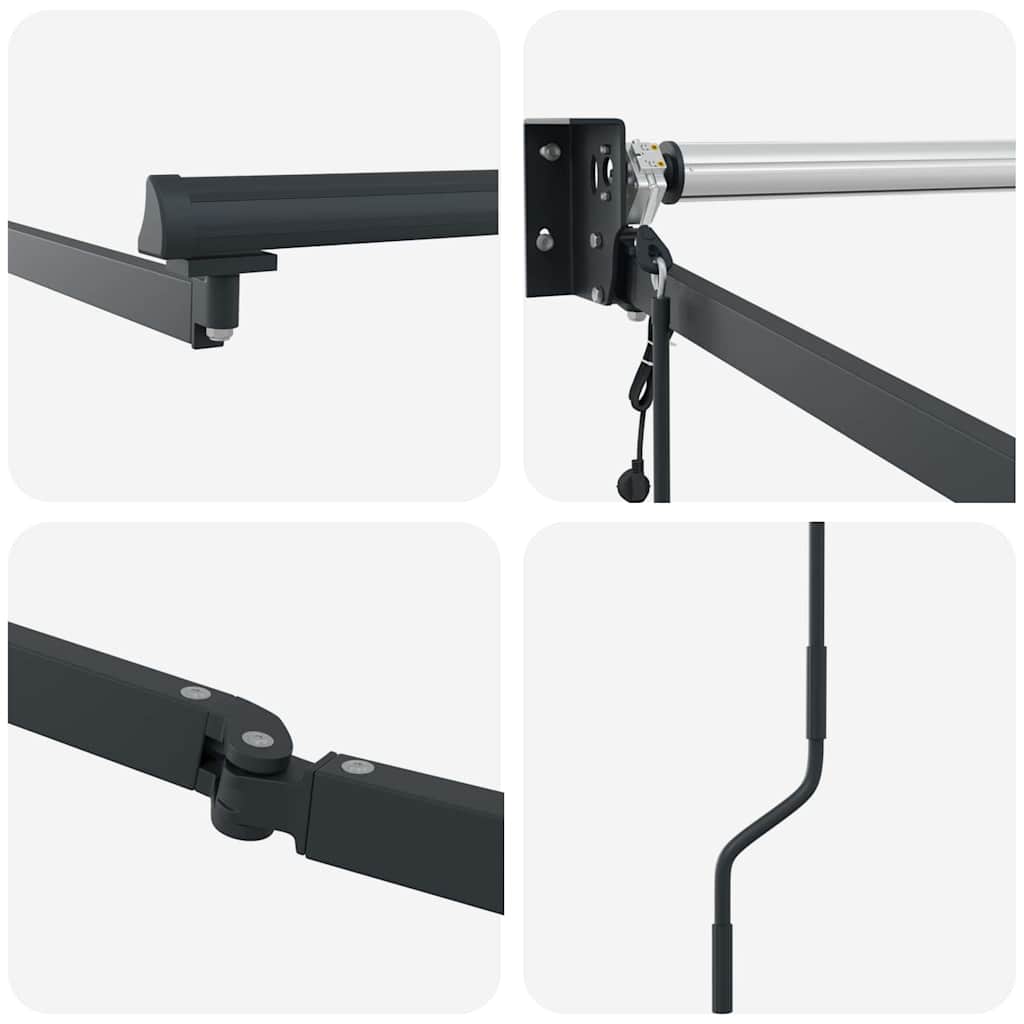 Markise Antrasitt 3 x 2,5 m Metall