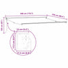 Markise Antrasitt 3 x 2,5 m Metall