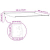 Markise Antrasitt 5 x 3 m Metall