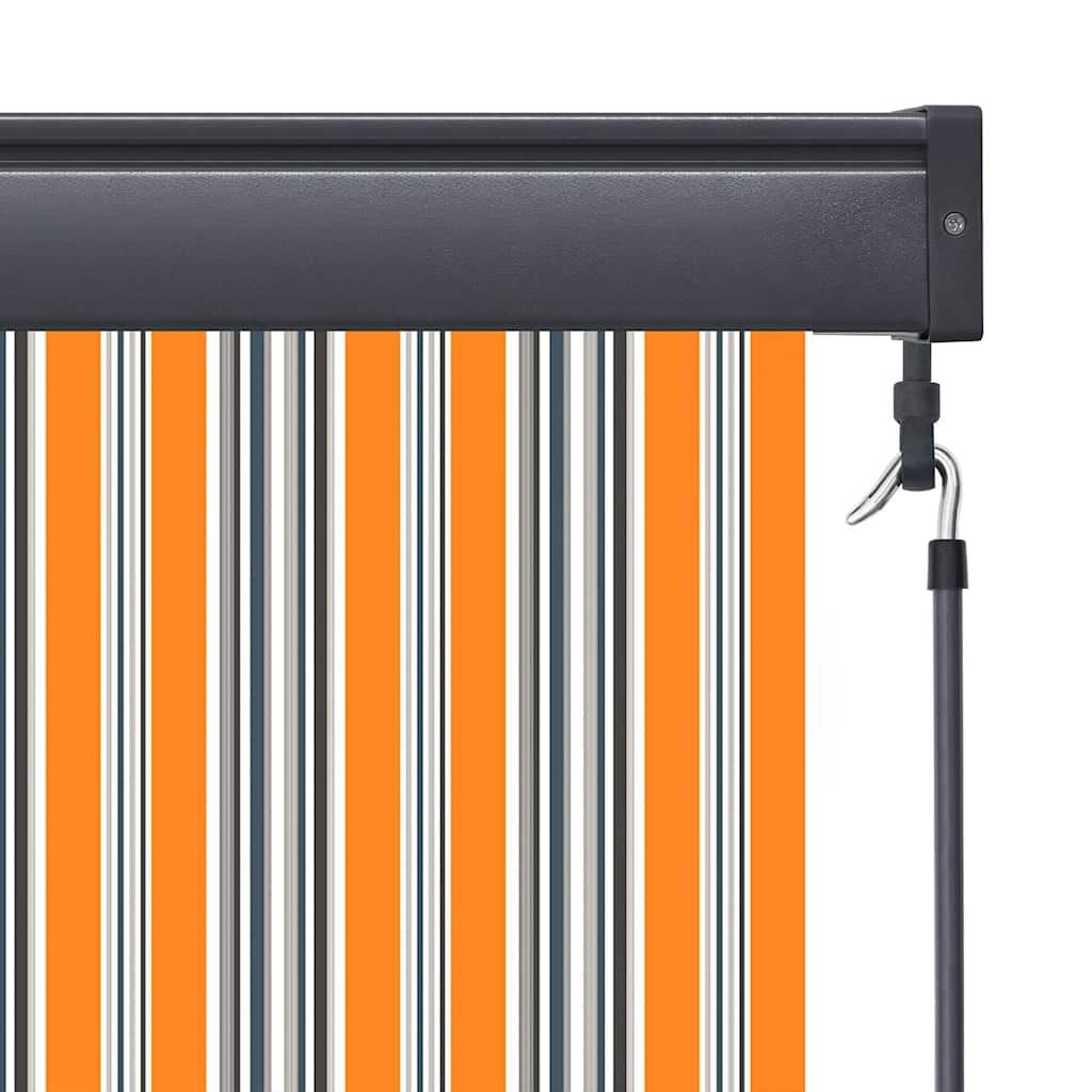 Rullegardin Gul og Blå 180 x 250 cm Stoff og Aluminium