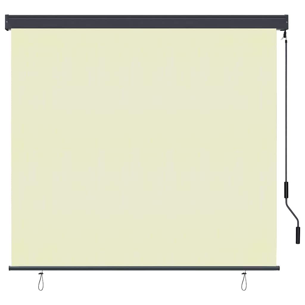 Rullegardin Krem 180 x 250 cm Stoff og Aluminium