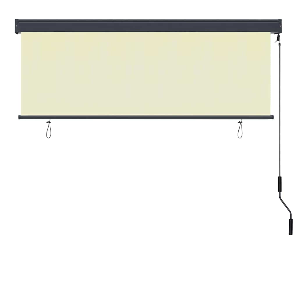 Rullegardin Krem 180 x 250 cm Stoff og Aluminium