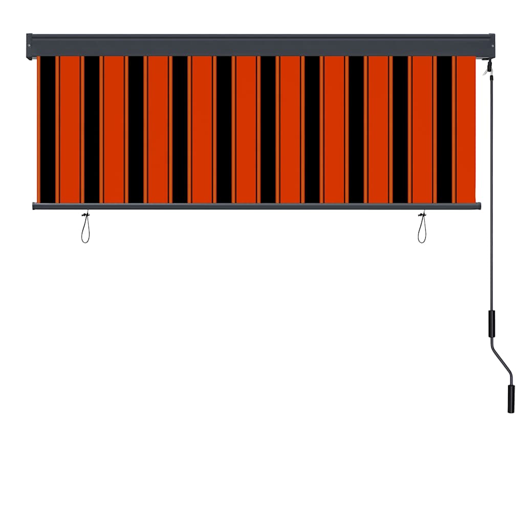 Rullegardin Oransje og Brunt 180 x 250 cm Stoff og Aluminium