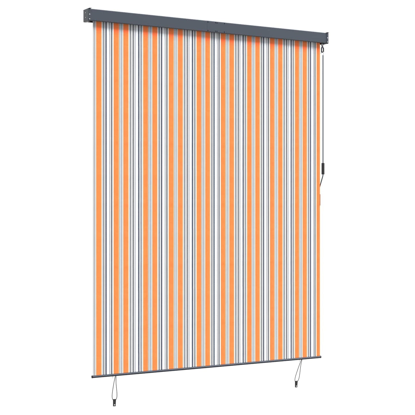 Rullegardin Gul og Blå 200 x 250 cm Stoff og Aluminium