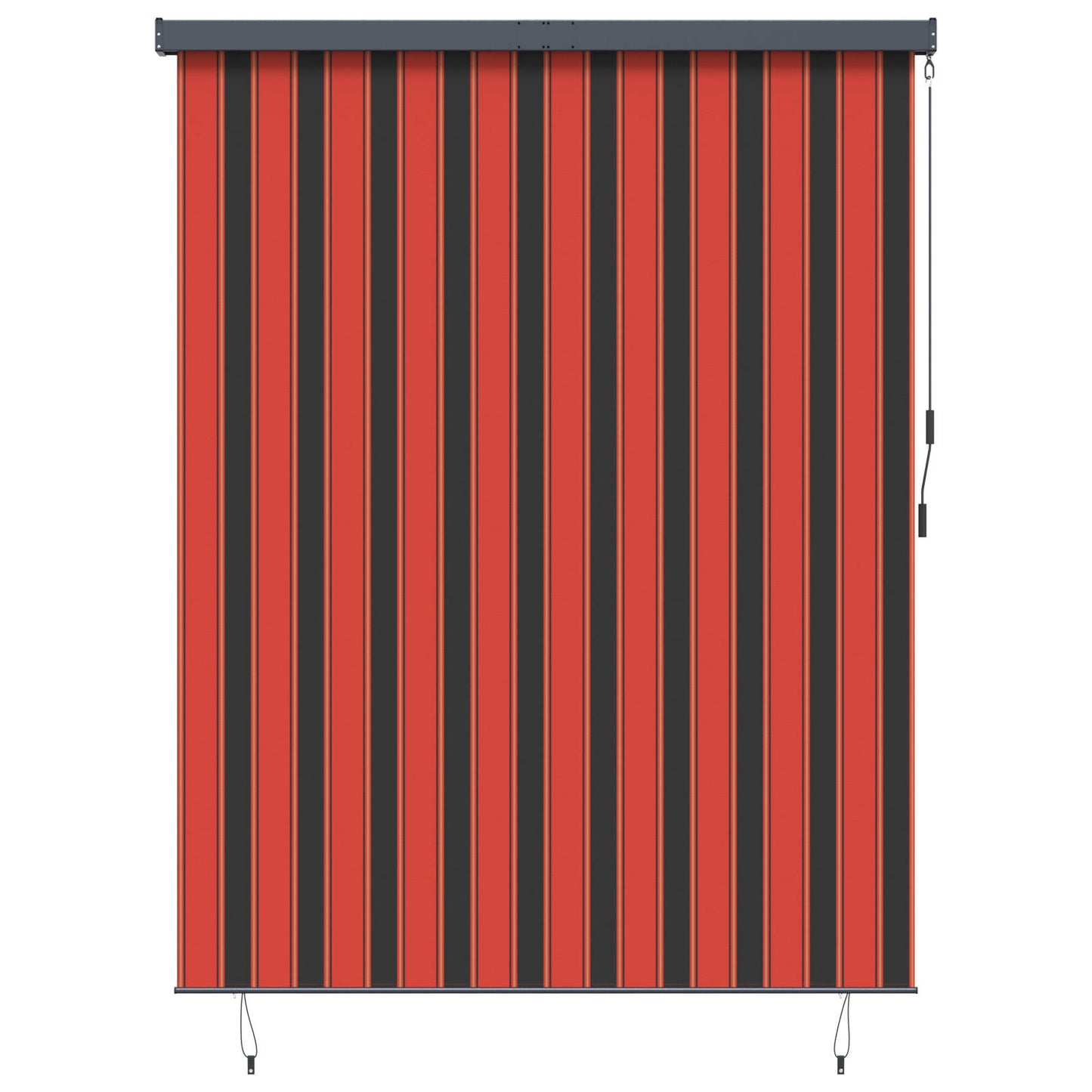 Rullegardin Oransje og Brunt 200 x 250 cm Stoff og Aluminium