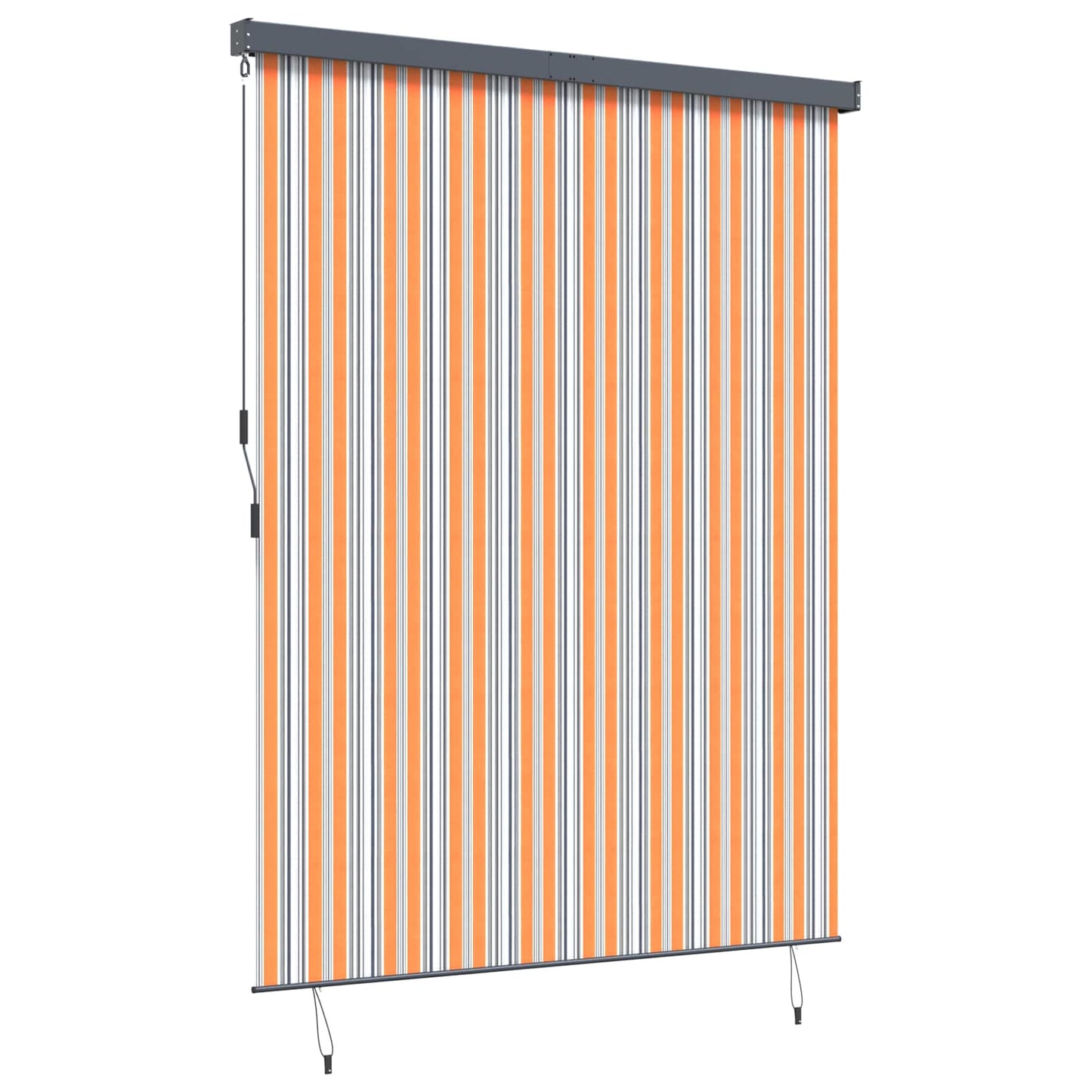 Rullegardin Gul og Blå 200 x 250 cm Stoff og Aluminium