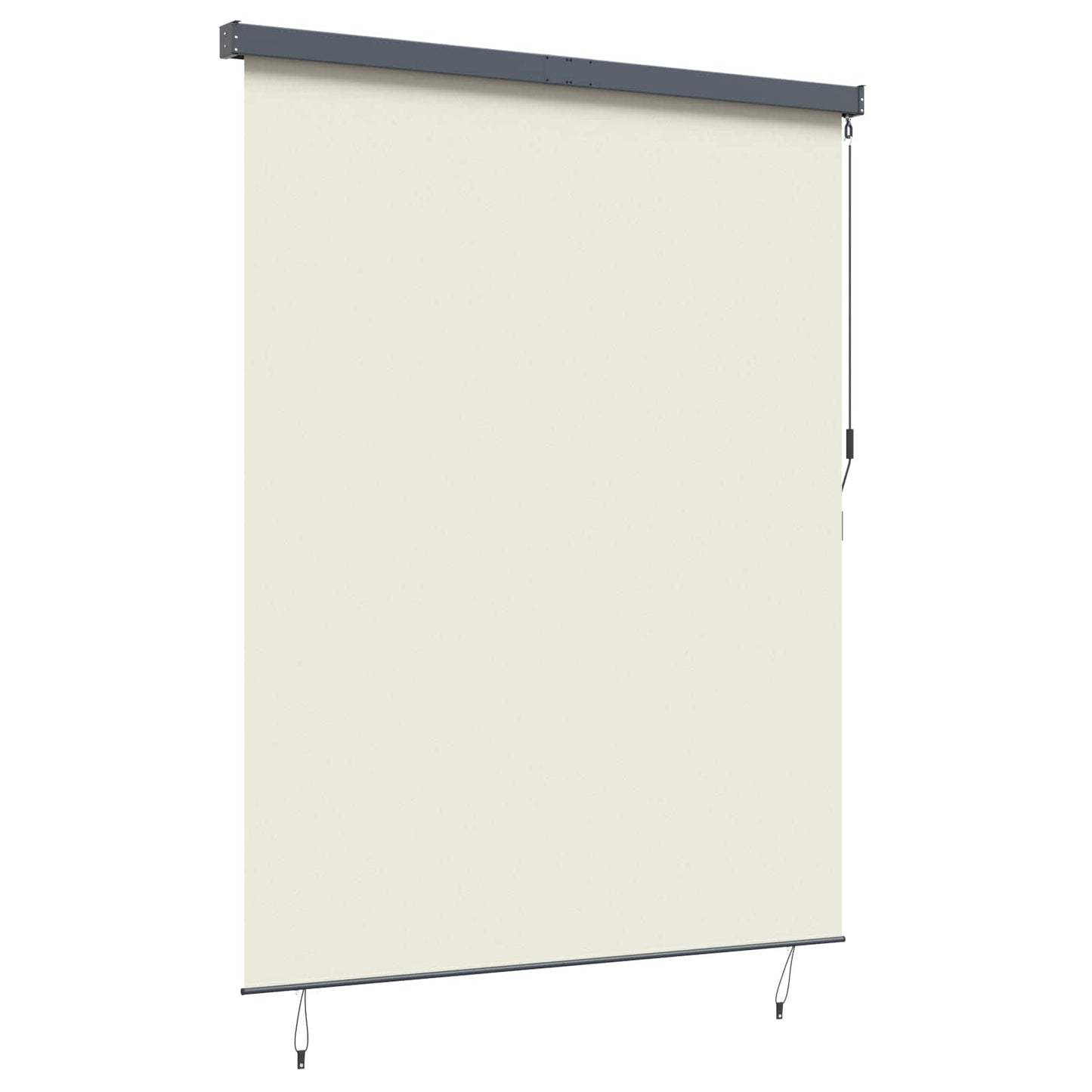 Rullegardin Krem 200 x 250 cm Stoff og Aluminium