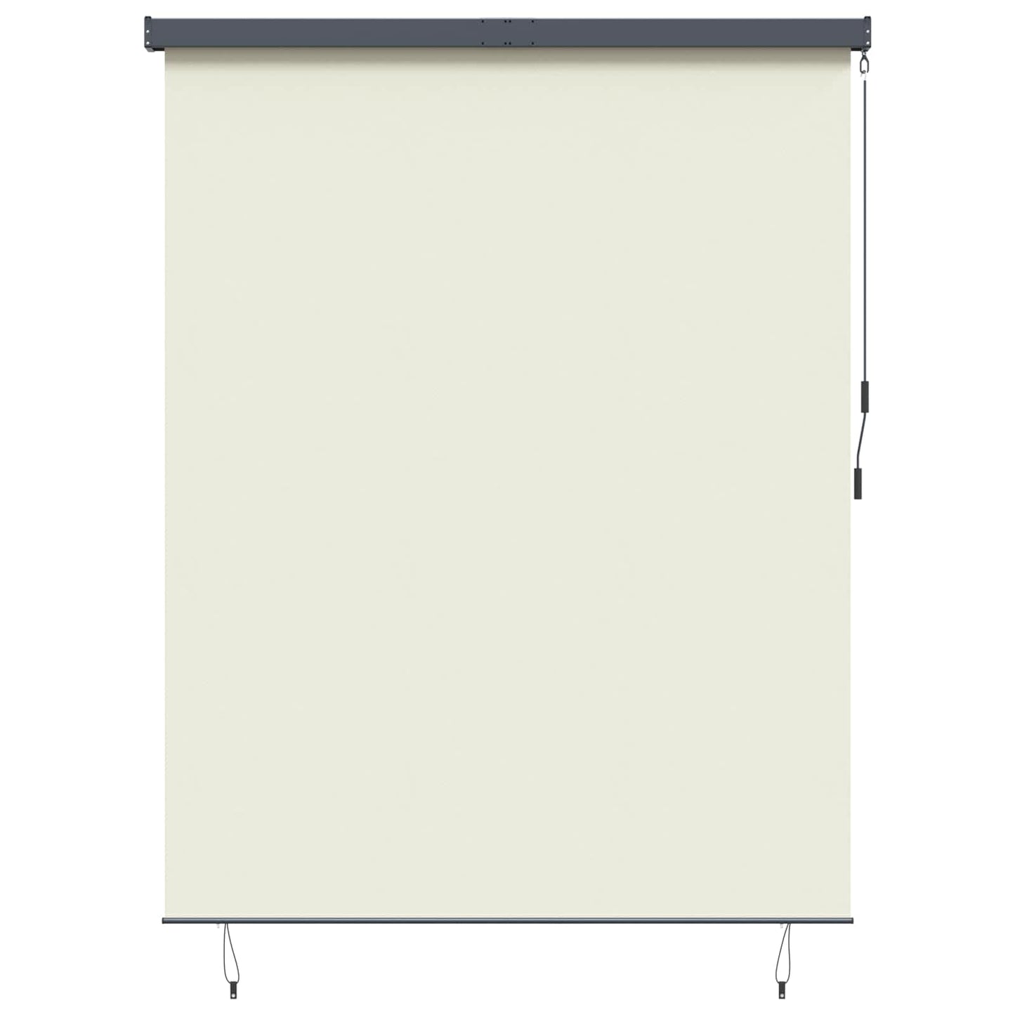 Rullegardin Krem 200 x 250 cm Stoff og Aluminium