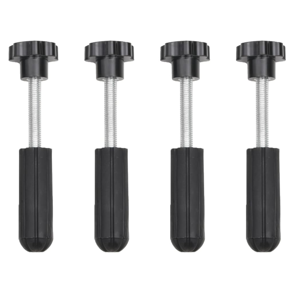 Trekkbrett 2 stk svart 107x31x7 cm nylon