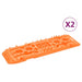 Trekkbrett 2 stk oransje 107x31x7 cm nylon