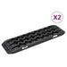 Trekkbrett 2 stk svart 106x30,5x7 cm nylon