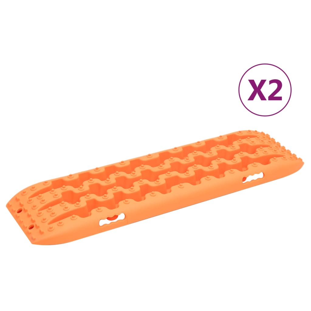 Trekkbrett 2 stk oransje 106x30,5x7 cm nylon